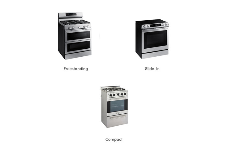 Gas range deals standard size